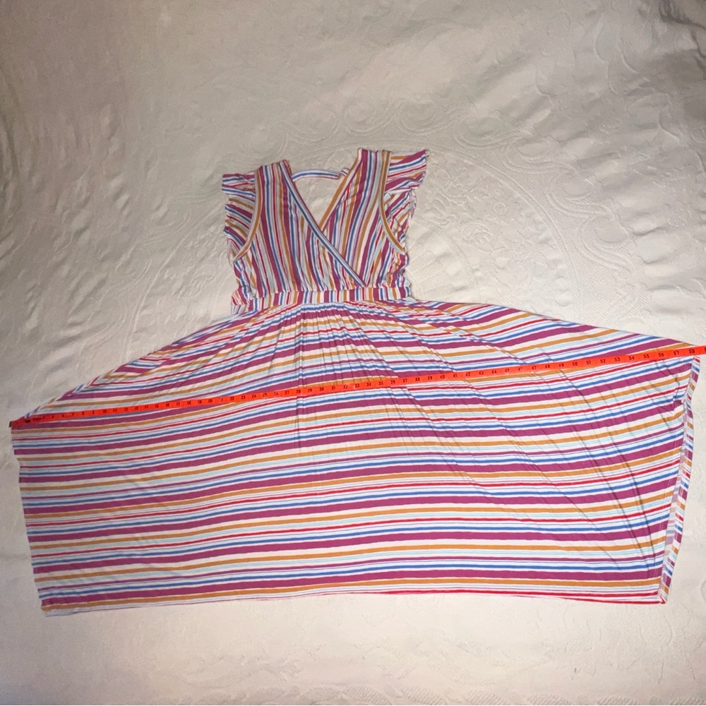 Modcloth Handkerchief Hemline Flutter Sleeve Stri… - image 6